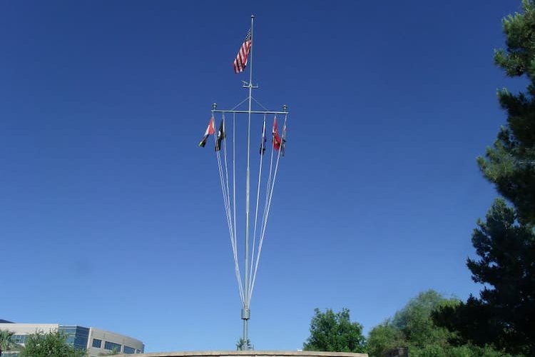 Mast of the USS Arizona in Phoenix