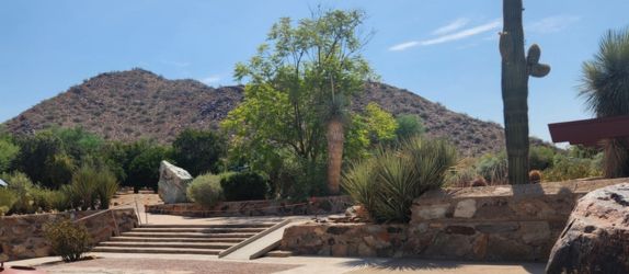 a view of the desert near taliesin west