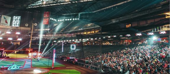 a view of chase field in phoenix